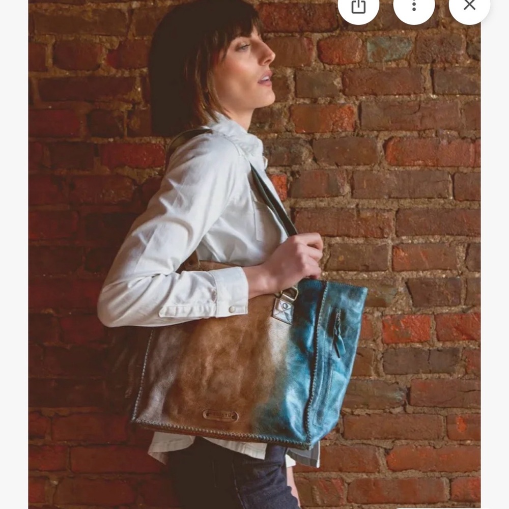 NWT BED|STU Celindra Oceana Leather Tote and Crossbody Wallet Tie Dyed - Picture 10 of 11